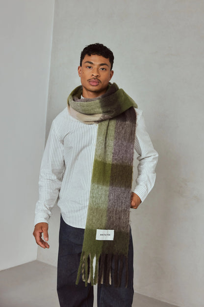 The Reykjavik Scarf - Mossy Greens