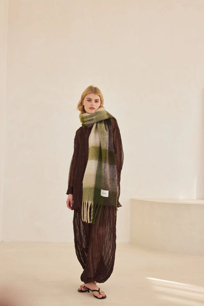 The Reykjavik Scarf - Mossy Greens