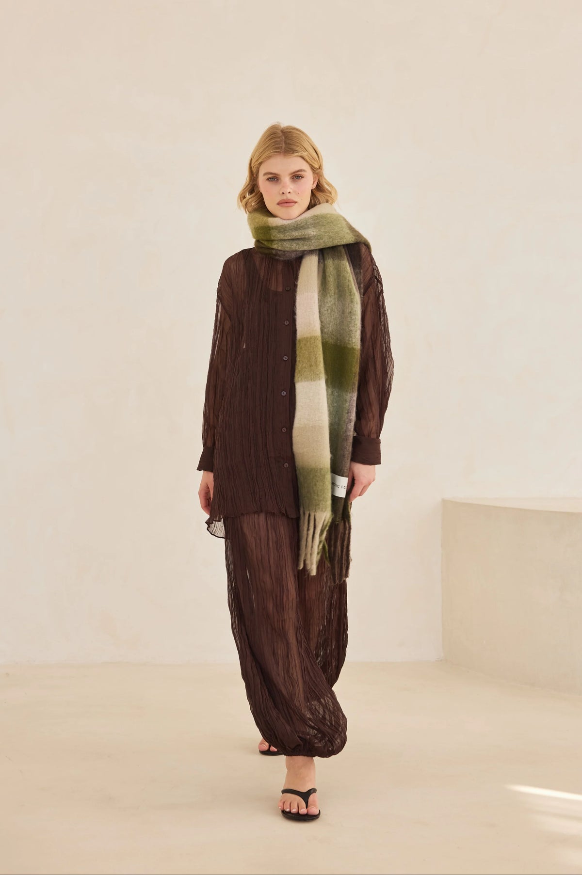 The Reykjavik Scarf - Mossy Greens