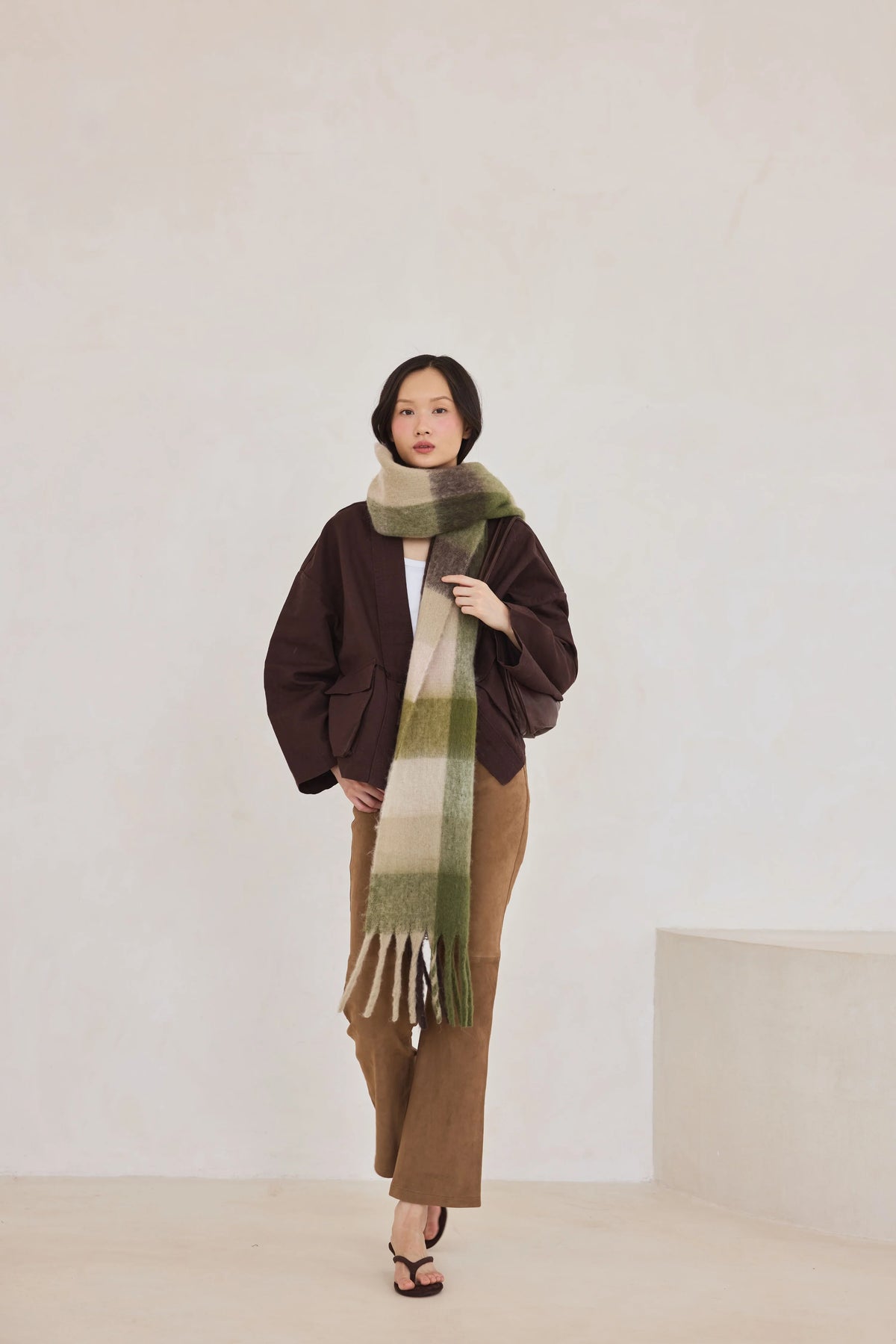 The Reykjavik Scarf - Mossy Greens