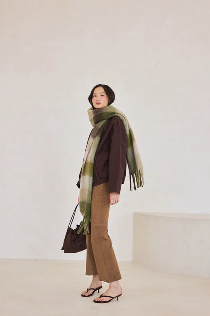 The Reykjavik Scarf - Mossy Greens