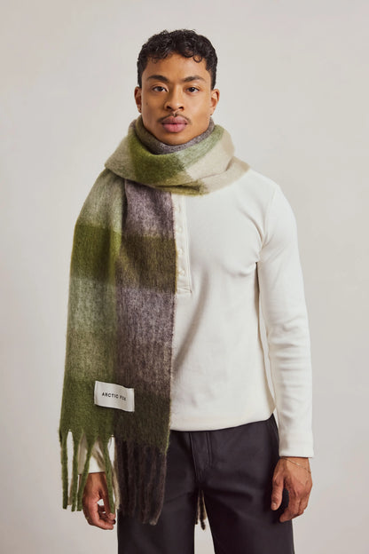 The Reykjavik Scarf - Mossy Greens