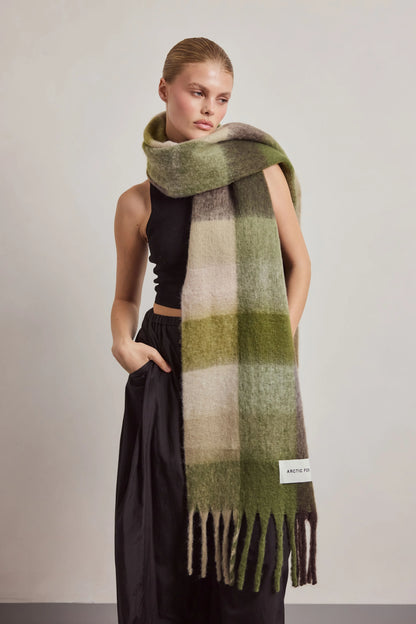 The Reykjavik Scarf - Mossy Greens