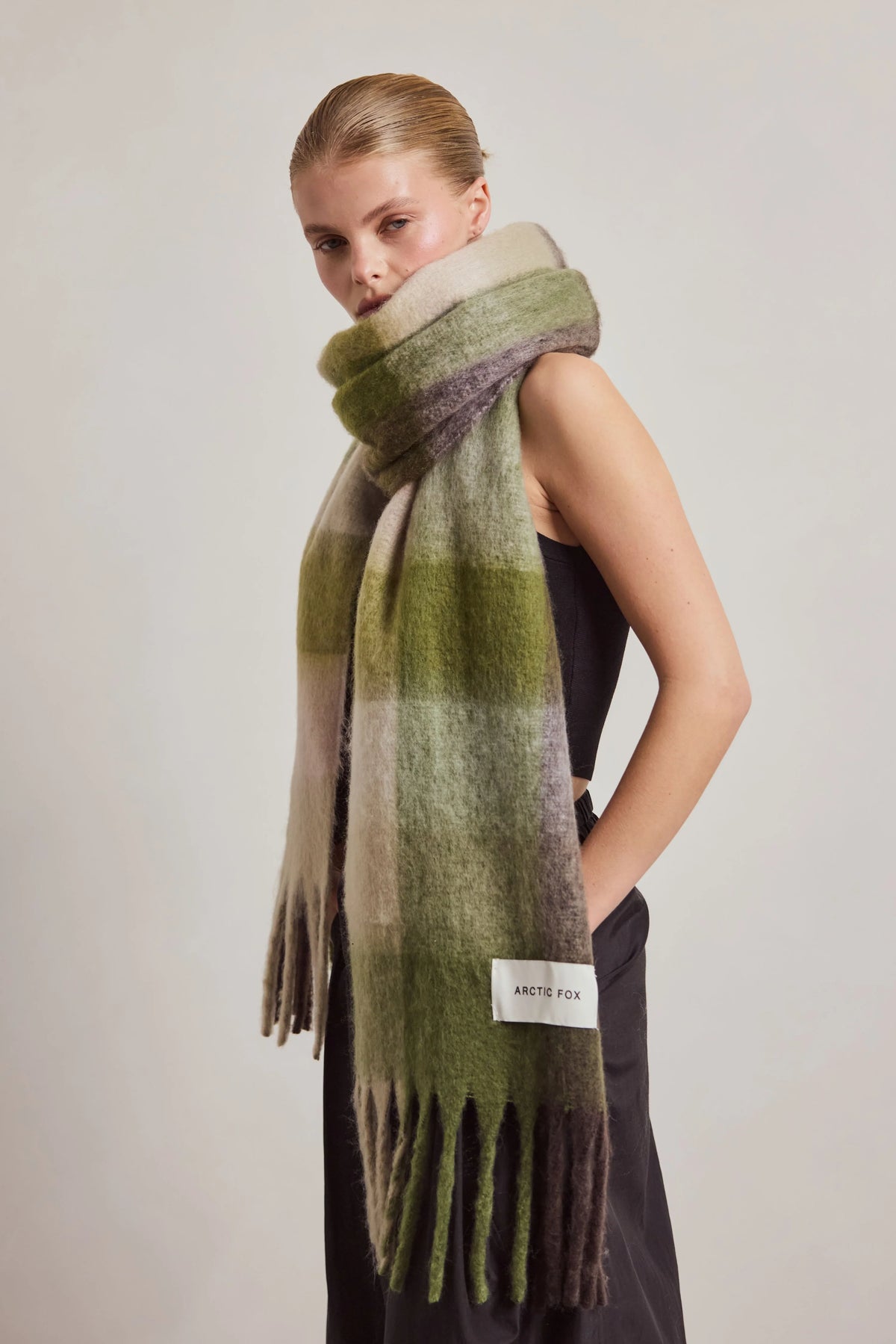 The Reykjavik Scarf - Mossy Greens