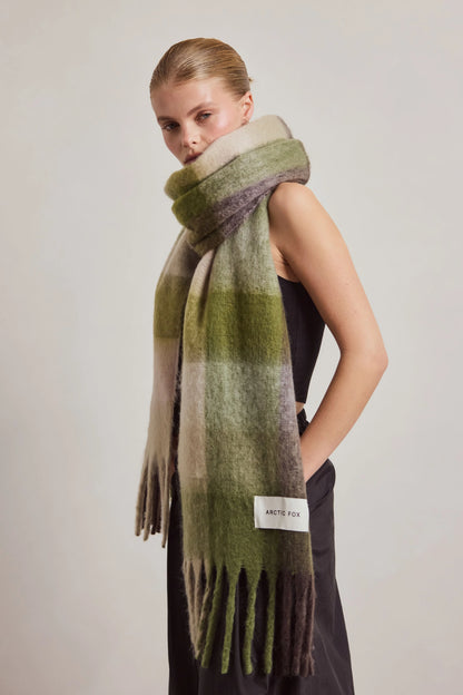 The Reykjavik Scarf - Mossy Greens