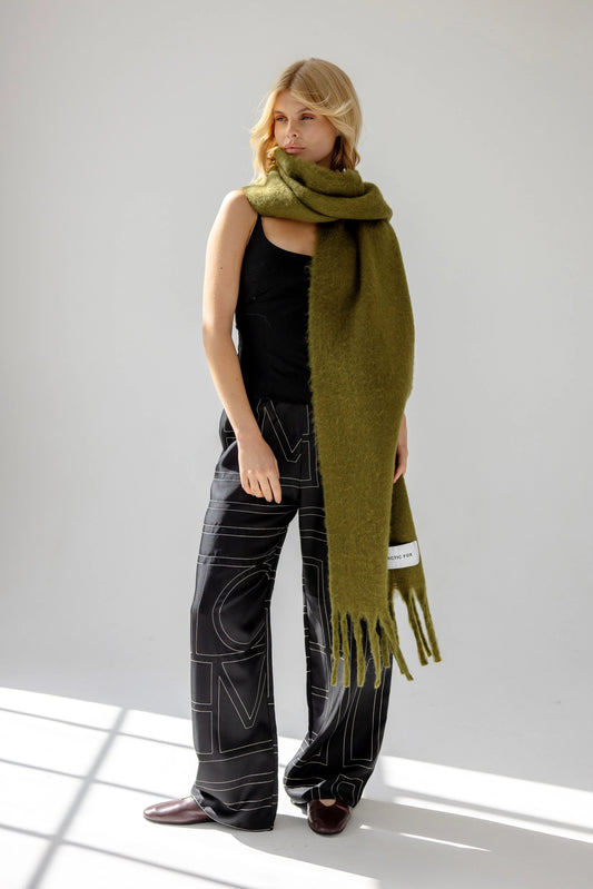 The Reykjavik Scarf - Sea Kelp Green