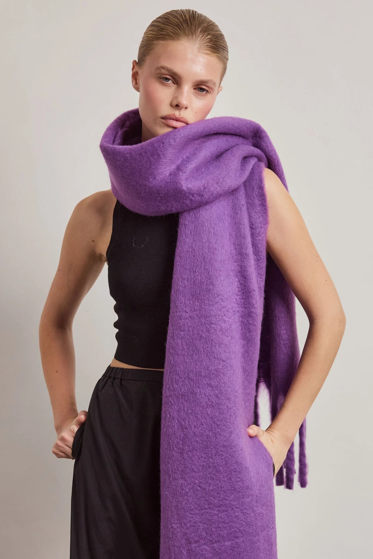 The Reykjavik Scarf - Wild Violet