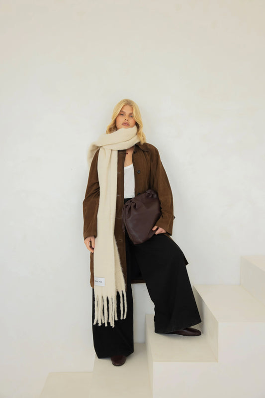 The Reykjavik Scarf - Pebble Beige