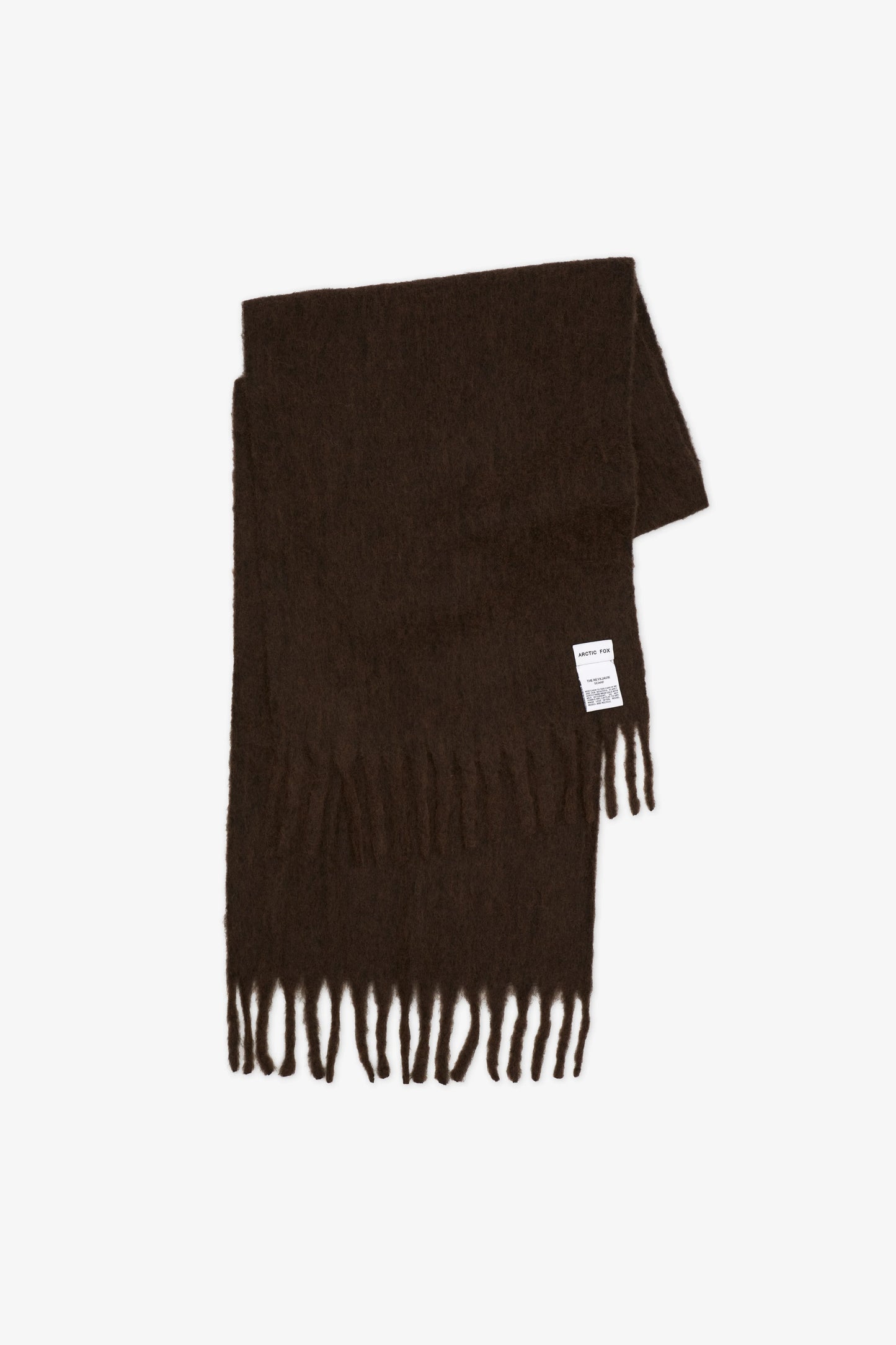 The Reykjavik Scarf with RWS Wool - Dark Chocolate Brown