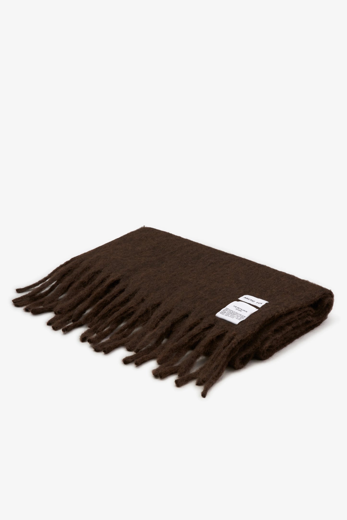 The Reykjavik Scarf with RWS Wool - Dark Chocolate Brown