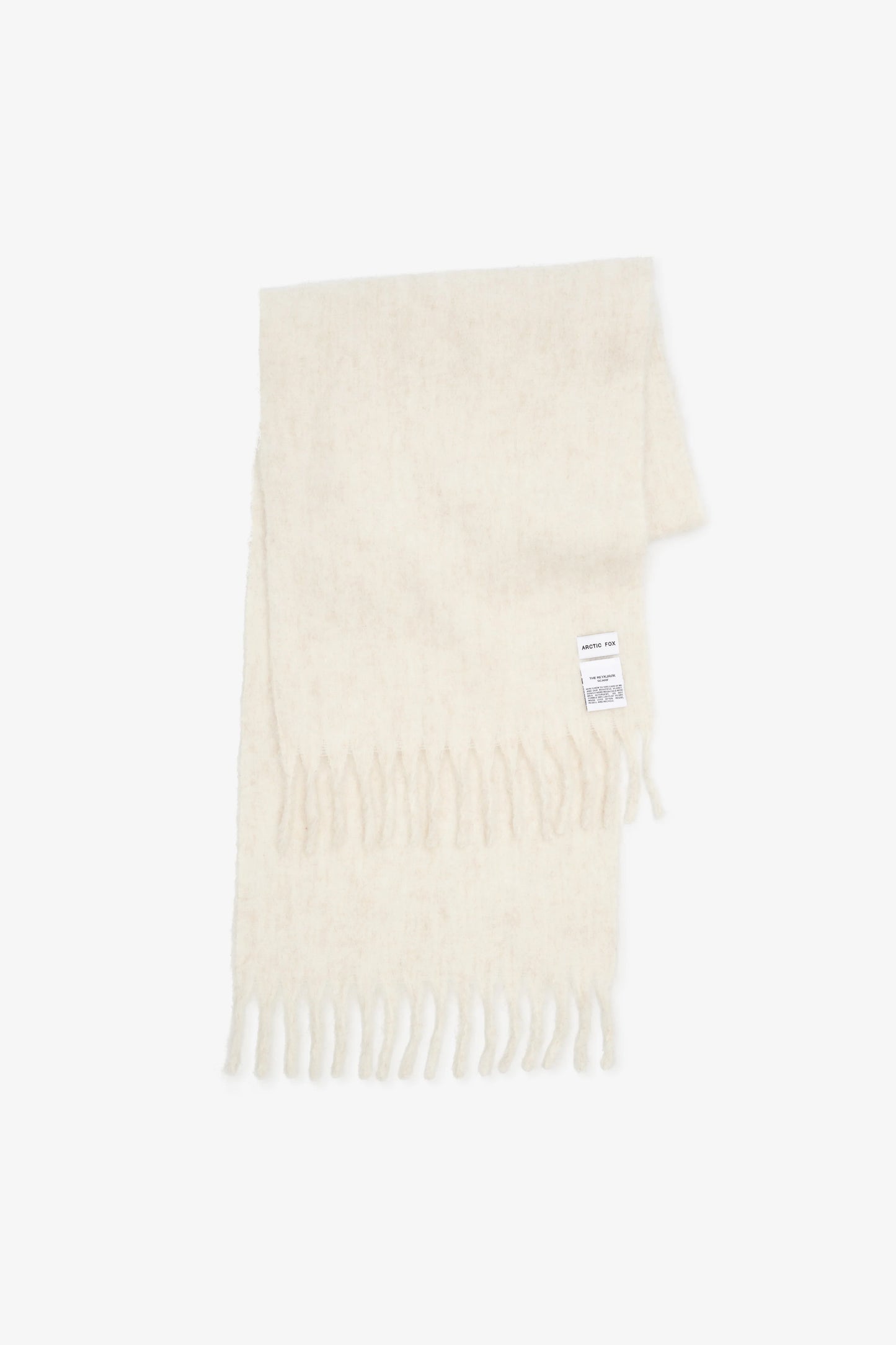 The Reykjavik Scarf with RWS Wool - Natural White