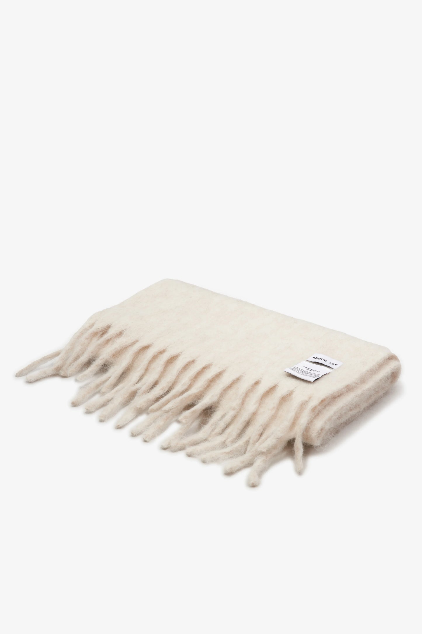 The Reykjavik Scarf with RWS Wool - Natural White