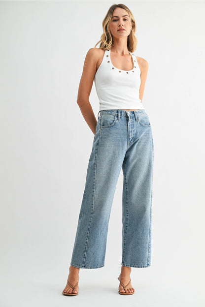 Barrel Jean Twist - Medium Denim