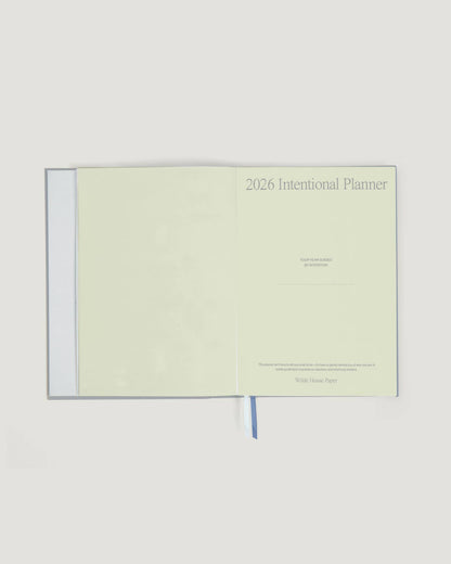 2026 Intentional Planner - Wilde House Paper