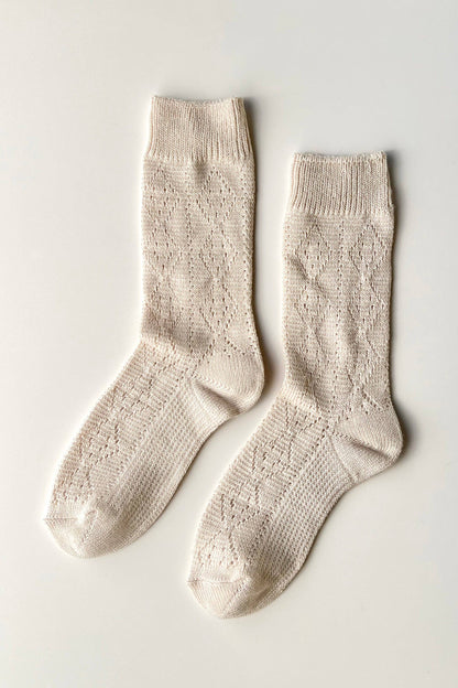 Modal Eyelet Socks - Multiple Colors