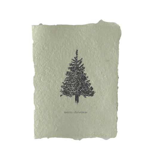 Merry Christmas Tree Petite Note Cards - Set of Four