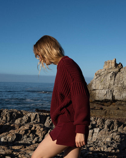 Delčia Organic Cotton Sweater - Hellebore