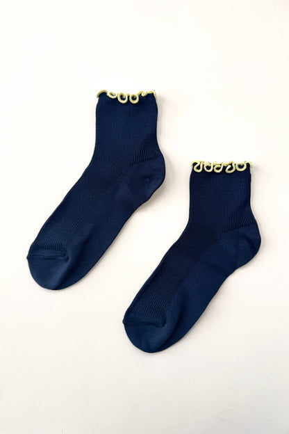 The Petite Ruffled Modal Socks - Multiple Color Options