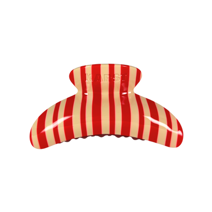 SuperClip Hair Claw — Peppermint Stripe