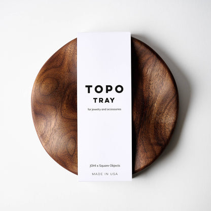 TOPO Round Tray - Walnut