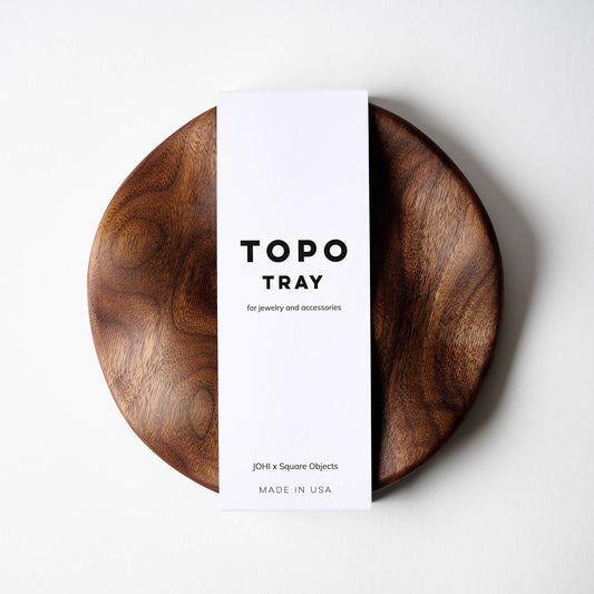 TOPO Round Tray - Walnut
