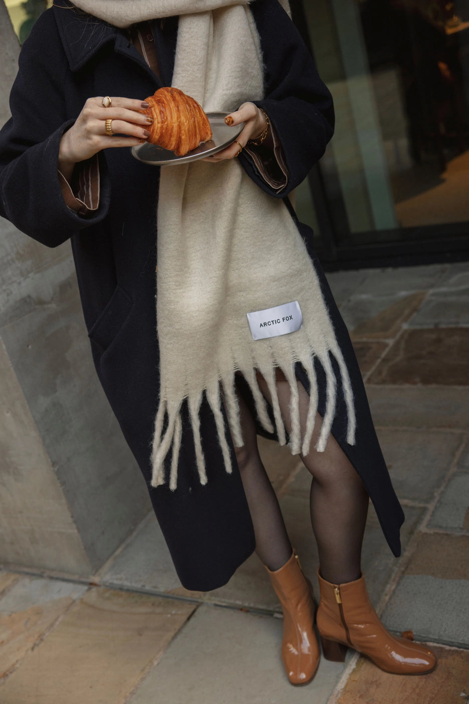 The Reykjavik Scarf - Pebble Beige