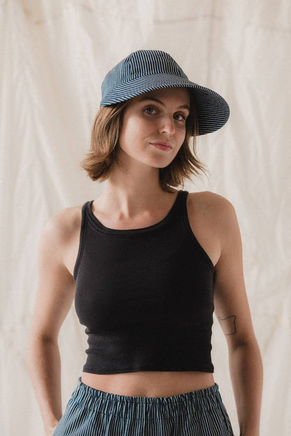 Soleil Hat in Hickory Stripe