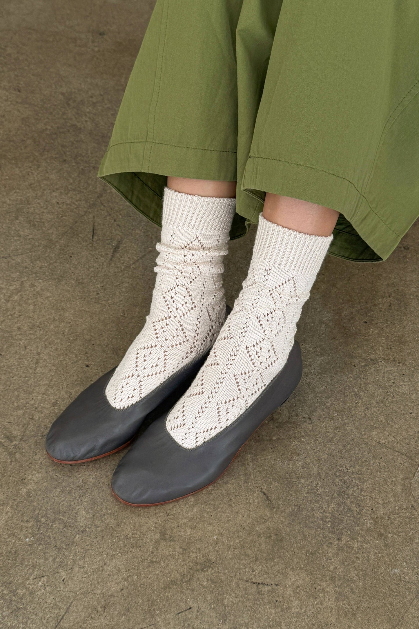 Modal Eyelet Socks - Multiple Colors
