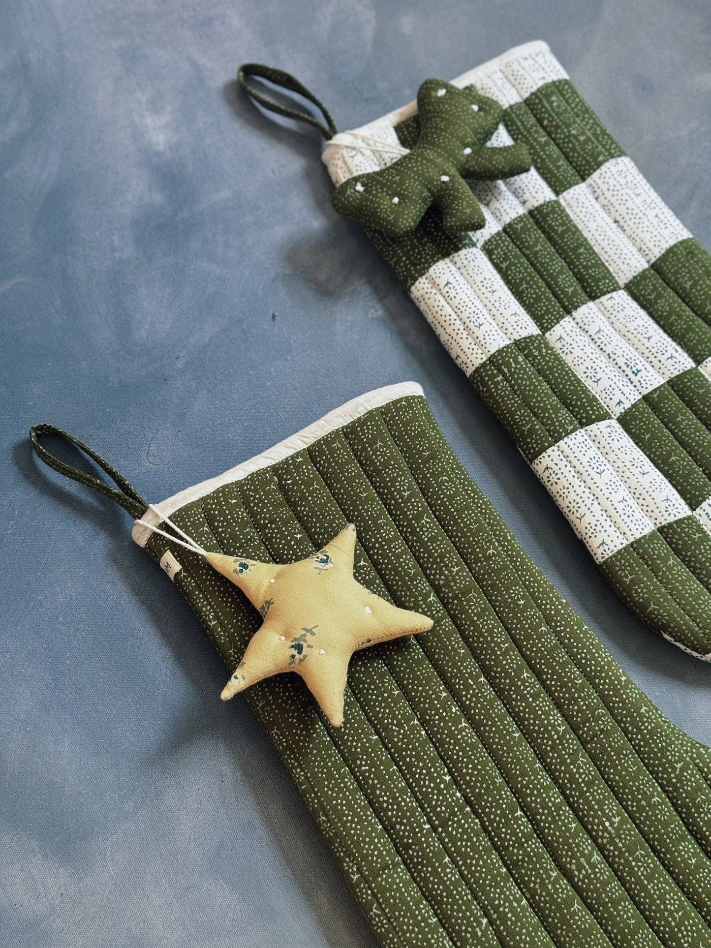 Star Ornament - Ditsy Rose Straw