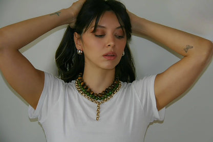 Moss - By Orly Beaded Necklace