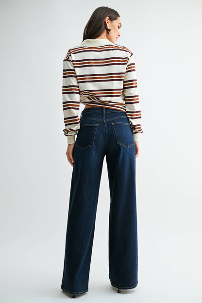 Classic Relaxed Wide Leg - Dark Denim
