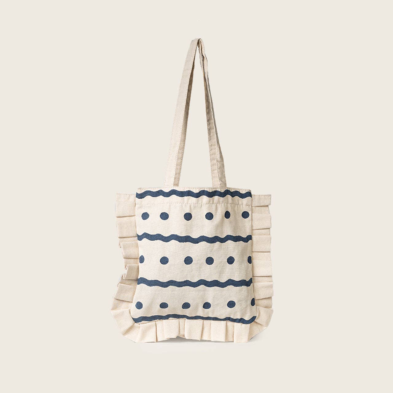 Block Printing Kit - Gingham Ruffle Tote