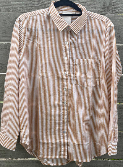 Good Boyfriend Shirt - Menswear Stripe Honeycomb