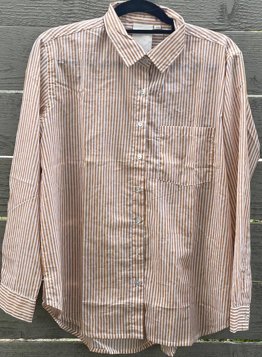 Good Boyfriend Shirt - Menswear Stripe Honeycomb