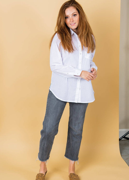 Good Boyfriend Shirt - Classic White