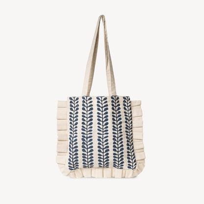 Block Printing Kit - Fern Ruffle Tote