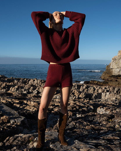Delčia Organic Cotton Sweater - Hellebore