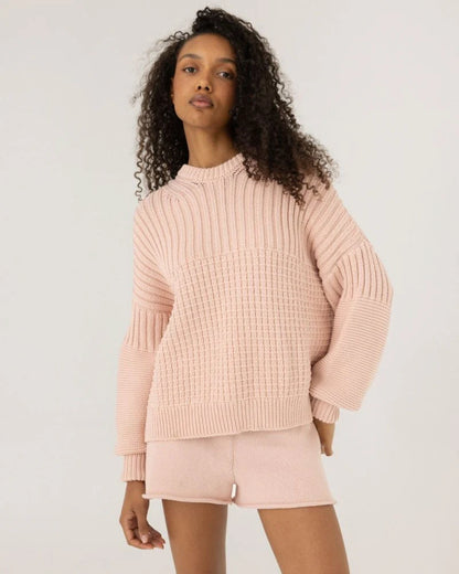 Delčia Organic Cotton Sweater - Dusty Pink