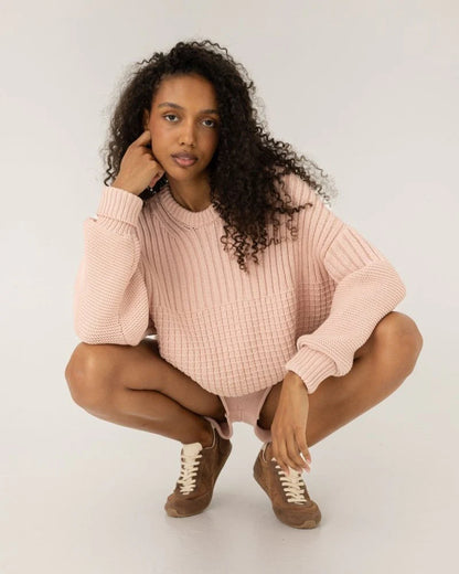 Delčia Organic Cotton Sweater - Dusty Pink