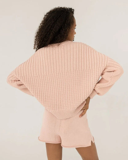 Delčia Organic Cotton Sweater - Dusty Pink
