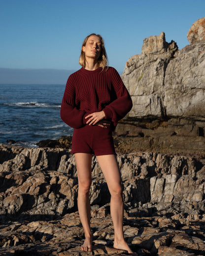 Delčia Organic Cotton Sweater - Hellebore