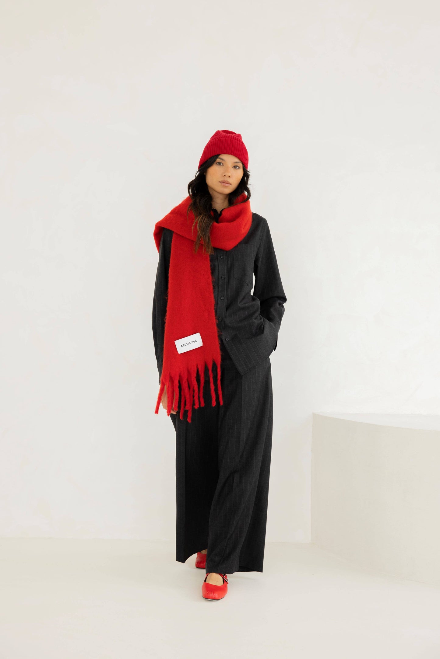 The Stockholm Scarf - Crimson Red