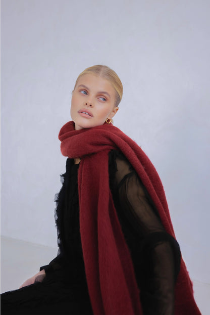 The Reykjavik Scarf - Burgundy