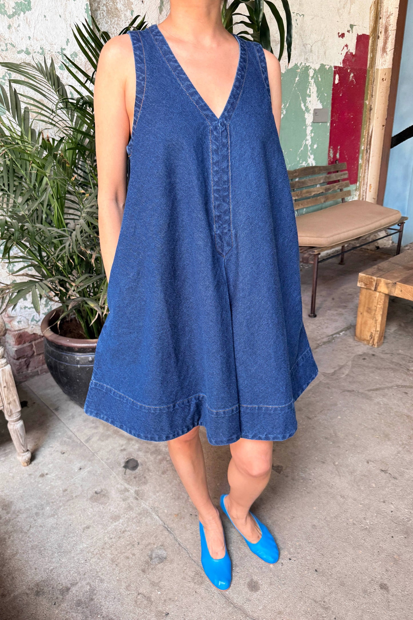 Mable Dress - Dark Denim