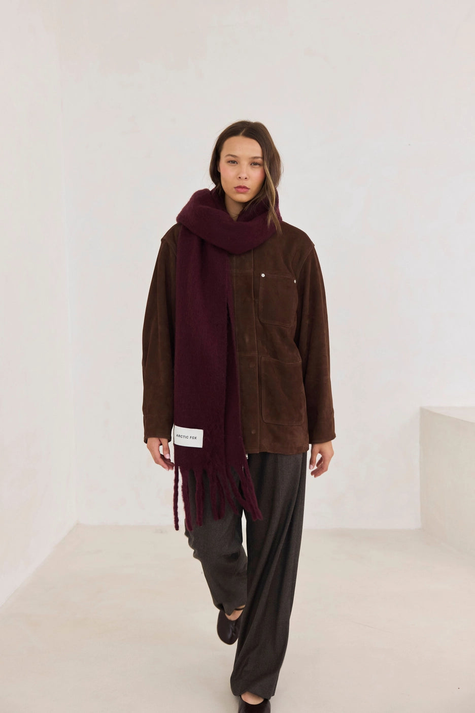 The Stockholm Scarf - Cherry Lacquer