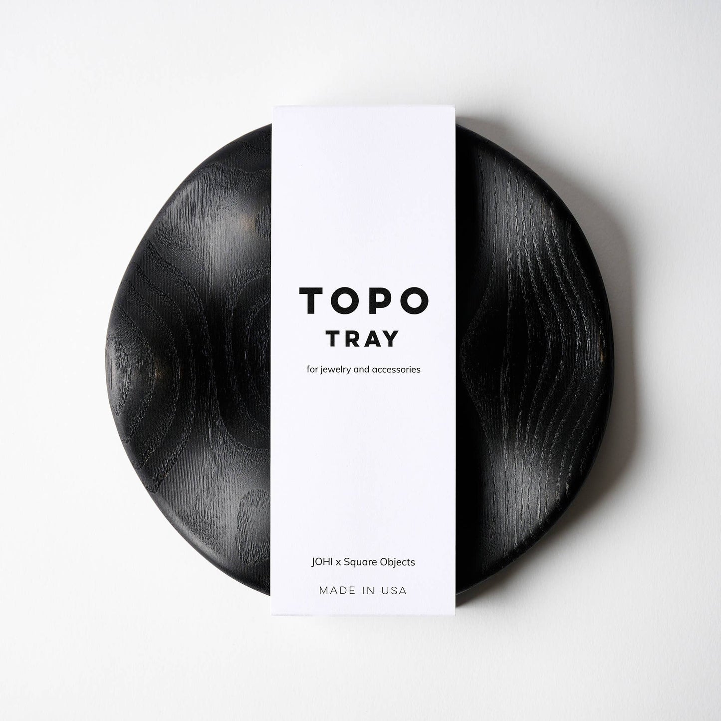 TOPO Round Tray - Blackened White Ash