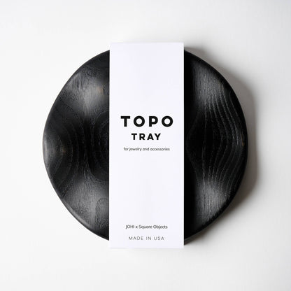 TOPO Round Tray - Blackened White Ash