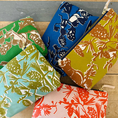 Laura Pouch - Pine Cone Tree (multiple color options)