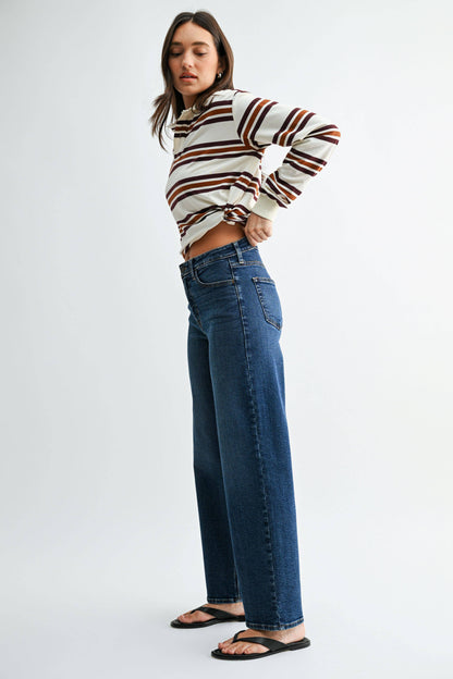 Classic Mid-Rise Straight - Dark Denim