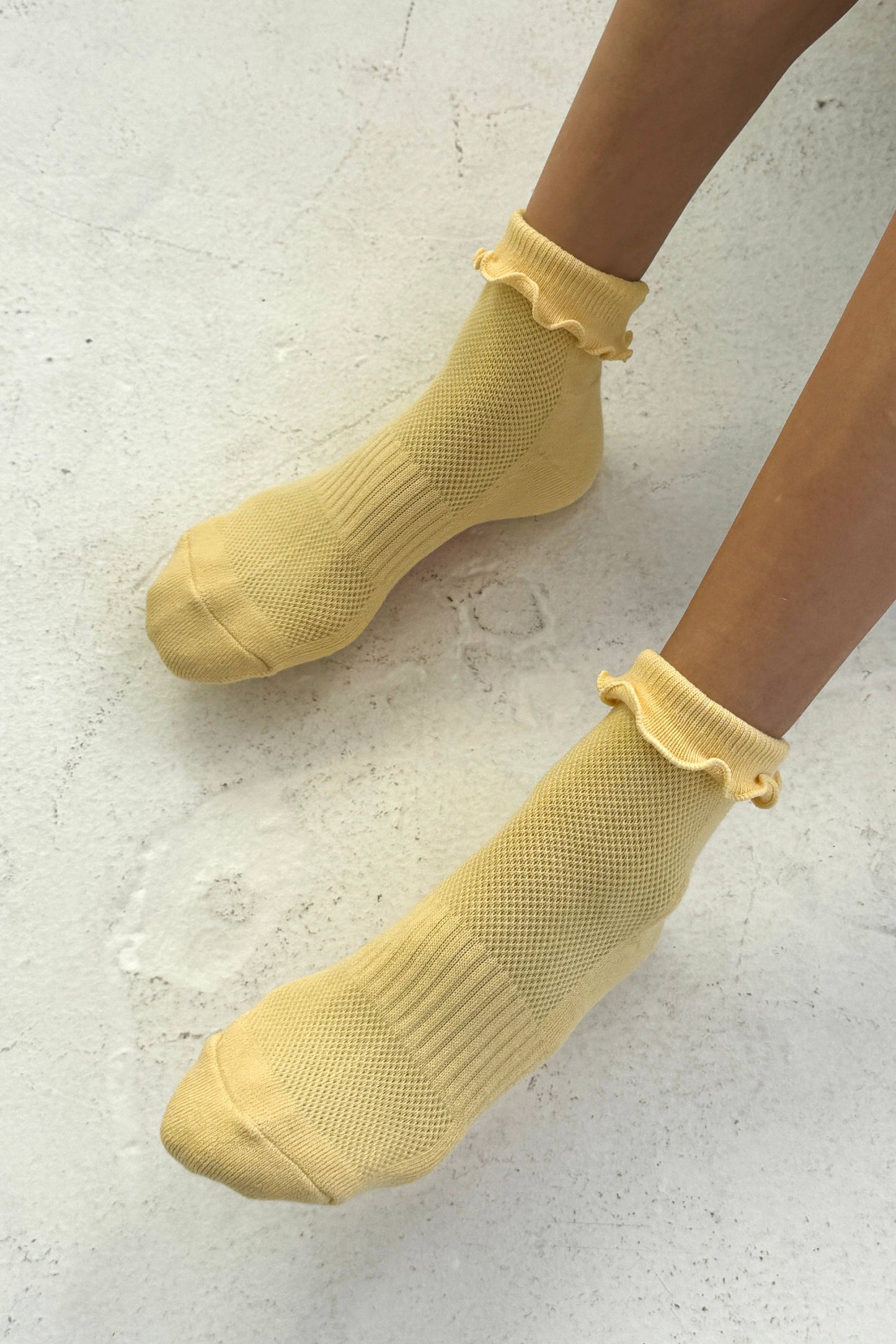 Ruffled Hugger Crew Socks - Multiple Colors